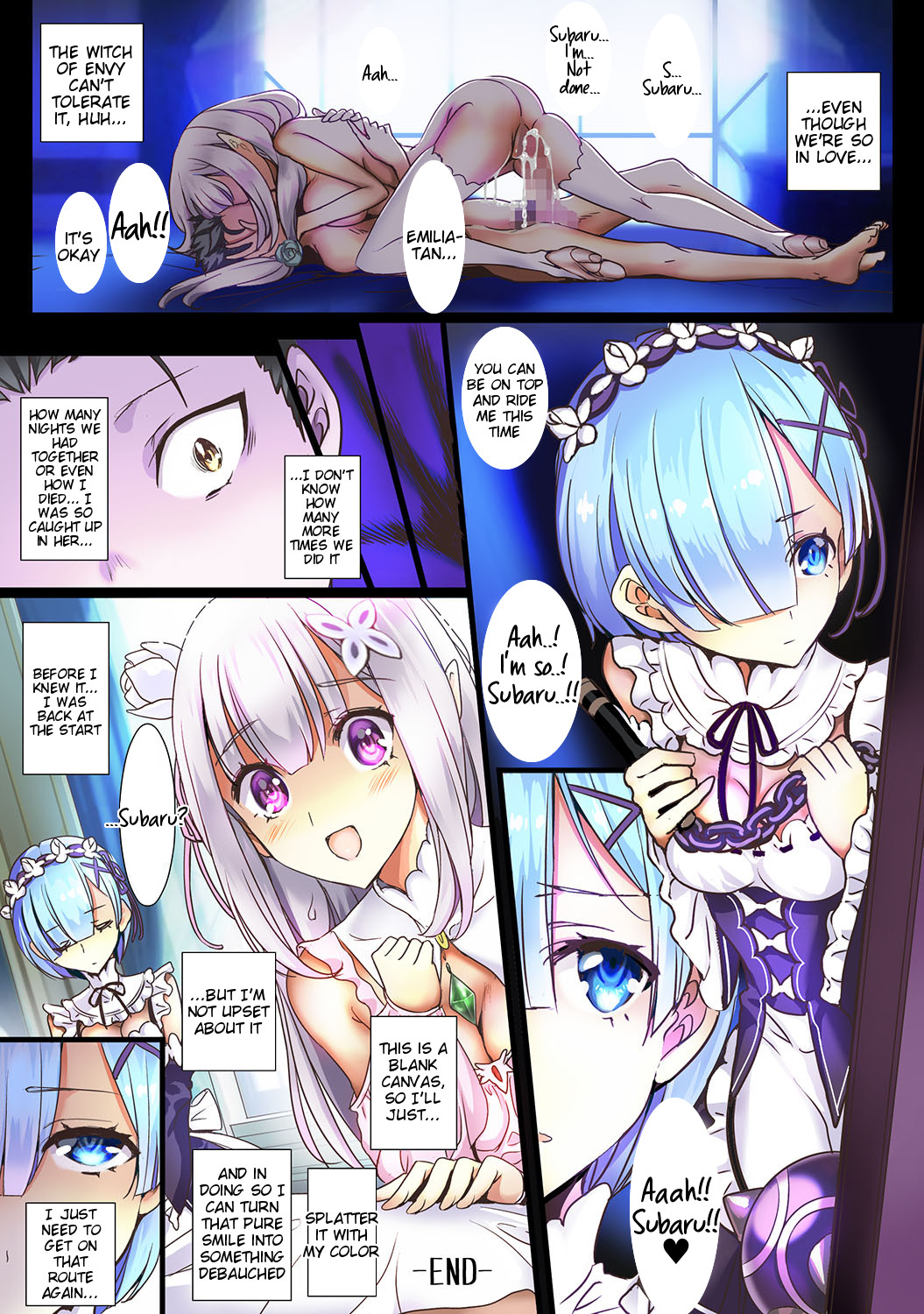 Hentai Manga Comic-If It's Re:Zero I Can Fuck These Girls Until They0 Fall Even If They Hate Me-Read-39